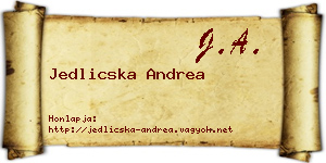 Jedlicska Andrea névjegykártya